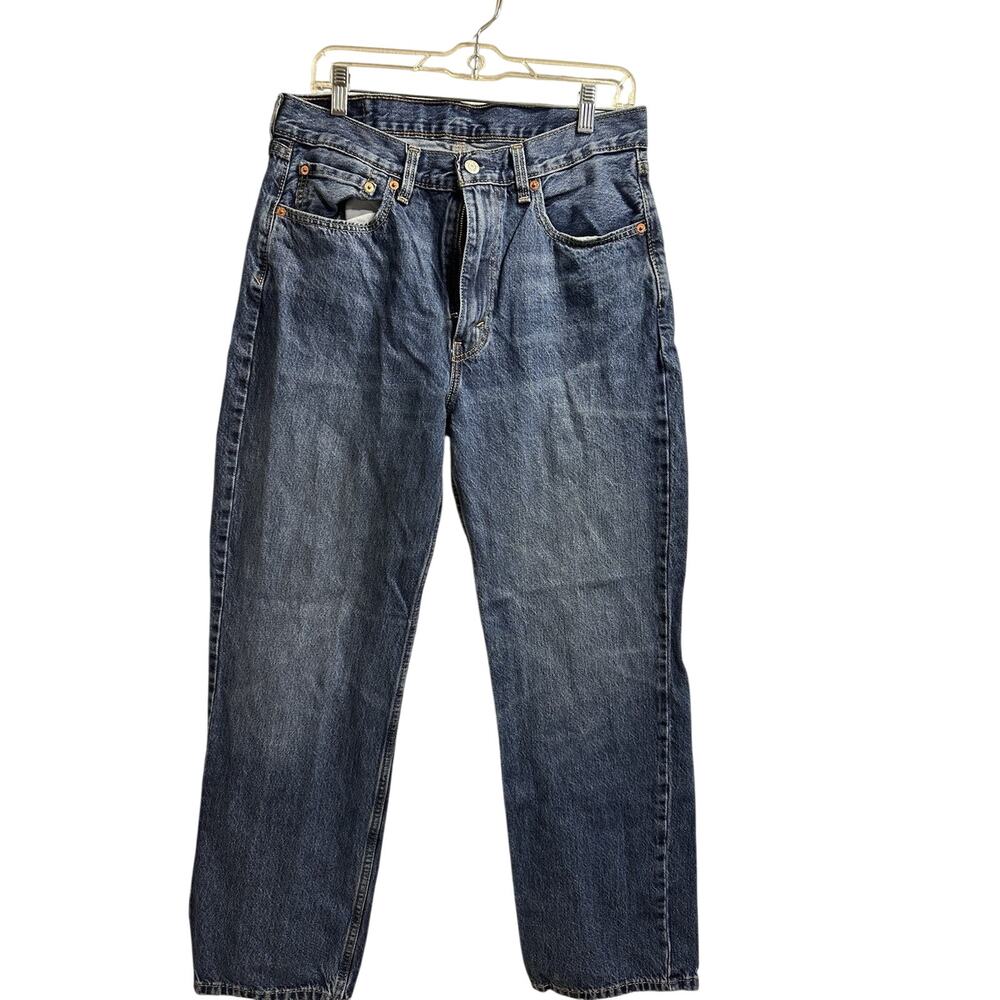 Levi’s 565 Loose Straight Jeans Men’s 33x32 Medium Wash Blue Y2K Denim Pants